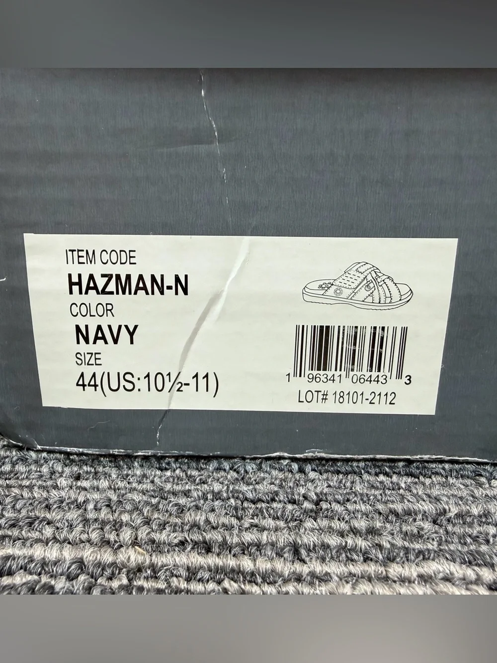 Spring Step Hazman Denim Casual  Multi-Texture Slide Sandals Men’s 44 US 10.5-1